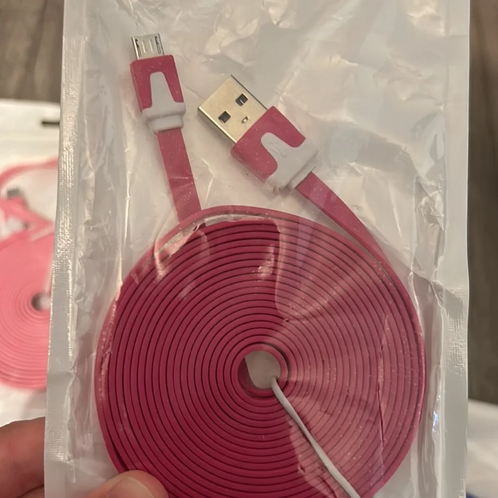Bundle sale flat noodle usb data sync charger cable